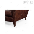 Новый дизайн старинные американский стиль кожаный диван мебель